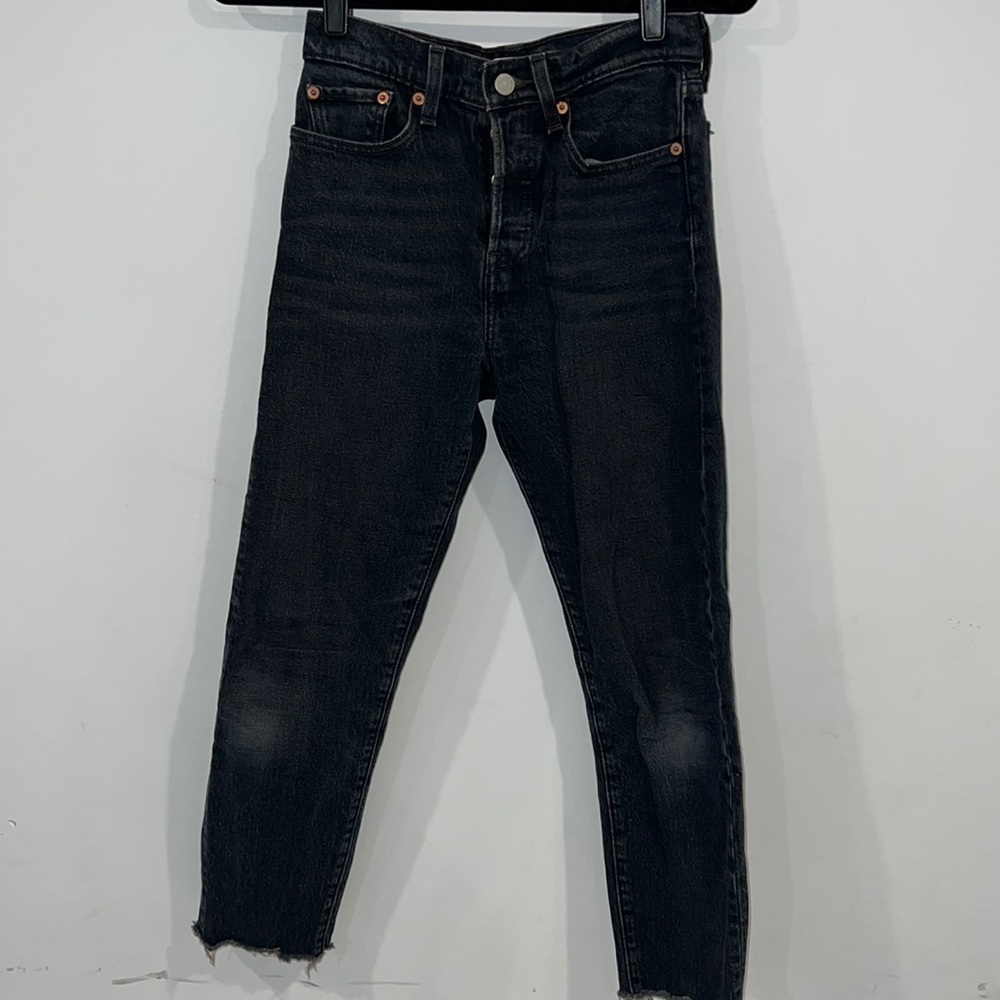 Levi's Dark Wah Blue Wedgie Button Fly Premium Jeans size 24 - Picture 3 of 15